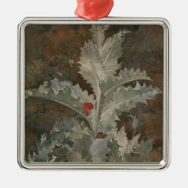 Thistle (by John Crome) Metal Ornament (Front)