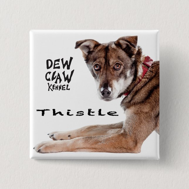 Thistle – Dew Claw Kennel Pup Button (Front)