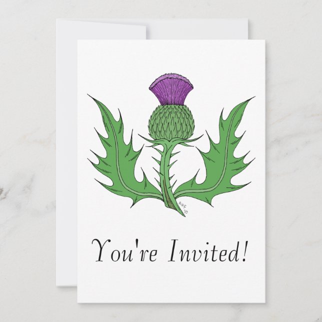 Thistle Invitation (Front)