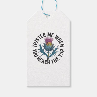 Thistle Me When You Reach the Top Thistle flower Gift Tags