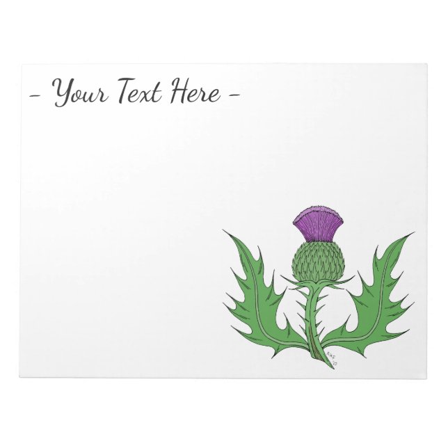Thistle Notepad (Front)