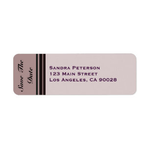 thistle plum striped Save the Date