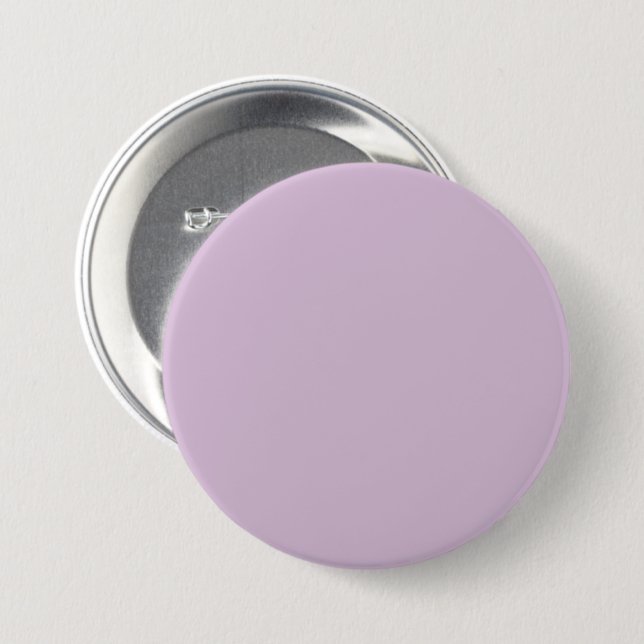 Thistle Purple D8BFD8 - Option to Add Name 3 Inch Round Button (Front & Back)