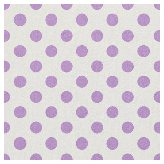 Thistle Purple Polka Dots Circles Fabric (Close Up)