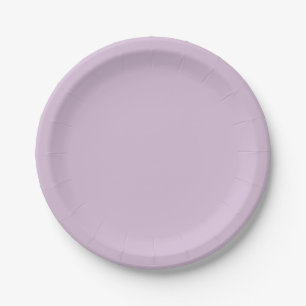 Thistle Purple Solid Pastel Colour Tone Paper Plate
