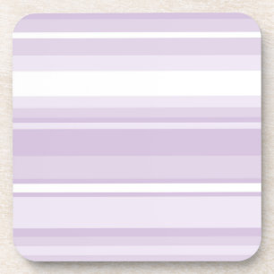 Thistle purple stripes coaster