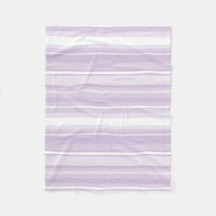 Thistle purple stripes fleece blanket