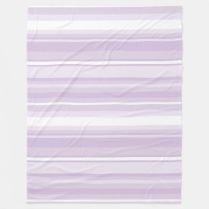 Thistle purple stripes fleece blanket