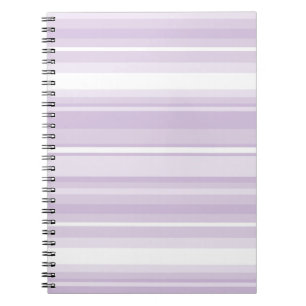 Thistle purple stripes notebook