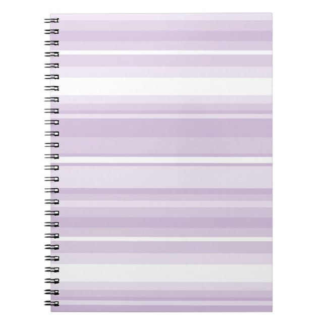 Thistle purple stripes notebook (Front)
