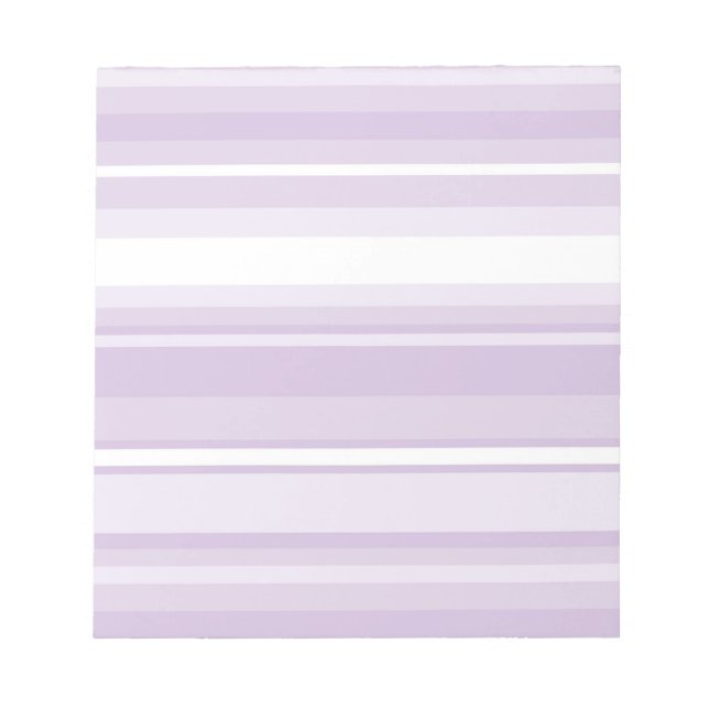 Thistle purple stripes notepad (Front)