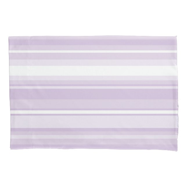 Thistle purple stripes pillowcase (Front)