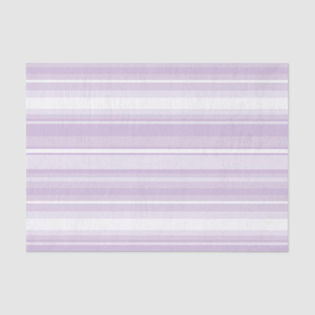 Thistle purple stripes tissue paper (Front)