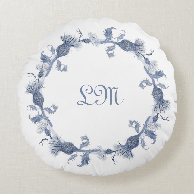 Thistle round Accent cushion (Front)