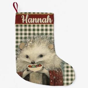 Thistle the Hedgehog Woodland Whimsy Small Christmas Stocking