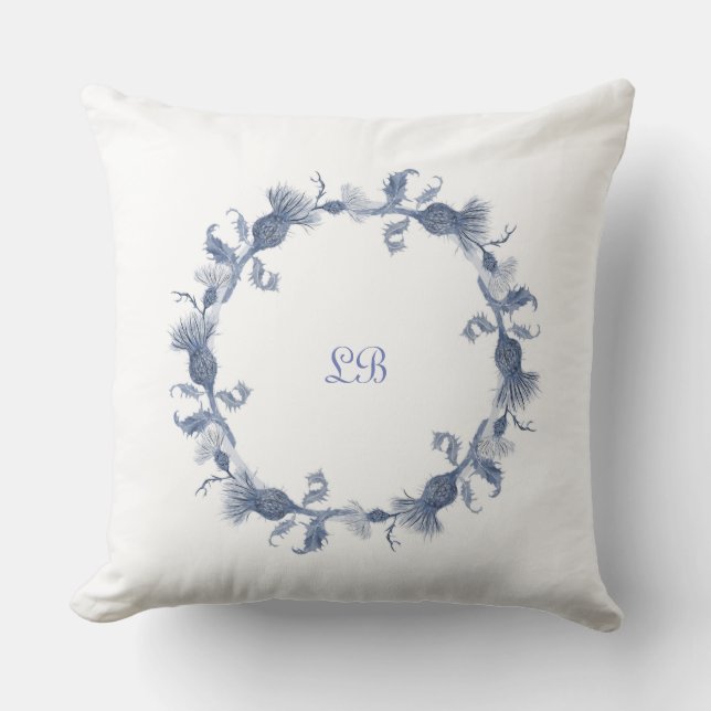 Thistle Throw Pillow (Front)
