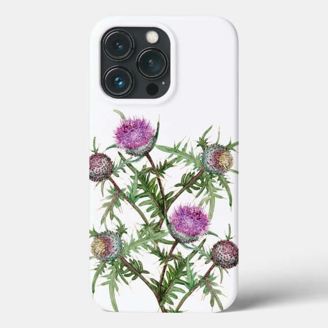 Thistle violet flowers  Case-Mate iPhone case (Back)