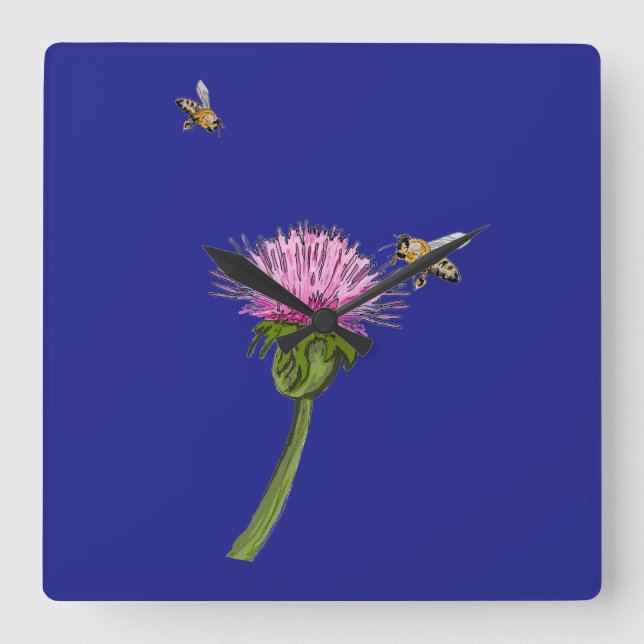 Thistle Wall Clock  (Front)