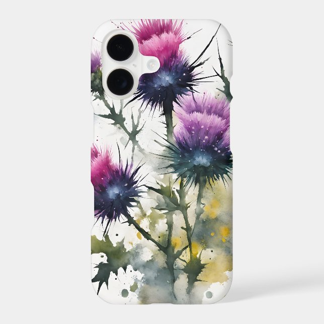 Thistle - Watercolor flowers (Verso)
