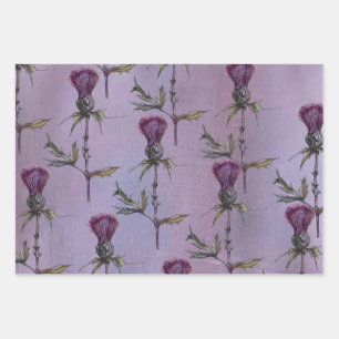 thistlebrook soap floral  wrapping paper sheet