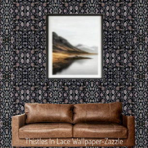 Thistles In Lace  Wallpaper