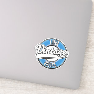 Thiva Greece vintage logo