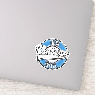 Thiva Greece vintage logo