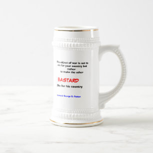 Tho object of war .... beer stein