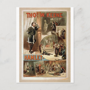 Tho' .W. Keene, Hamlet Retro Theatre Postcard