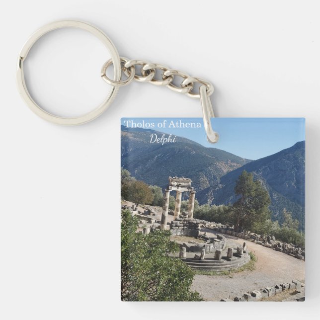 Tholos of Athena Delphi Greece Souvenir Keychain (Devant)