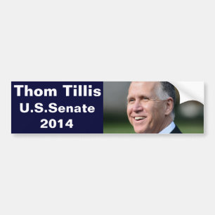 Thom Tillis for U.S Senate Bumper Sticker