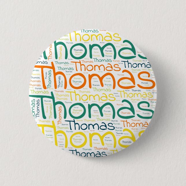 Thomas 2 Inch Round Button (Front)