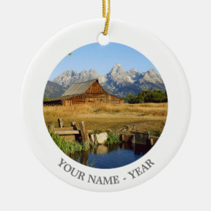 Thomas A. Moulton Barn Ceramic Ornament