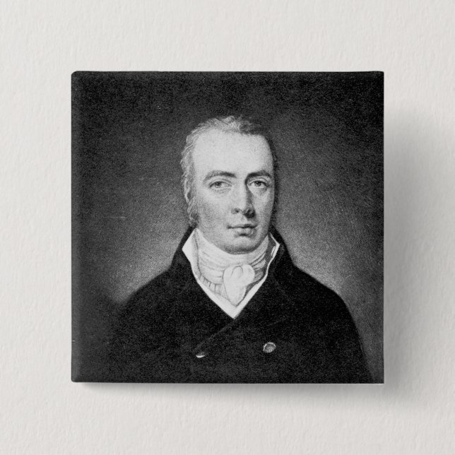 Thomas Addis Emmet 2 Inch Square Button (Front)