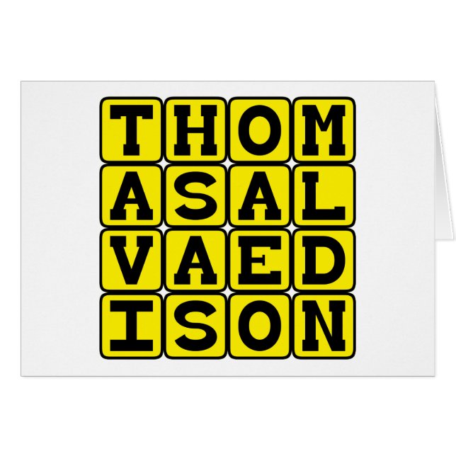 Thomas Alva Edison, inventeur américain (Devant horizontal)