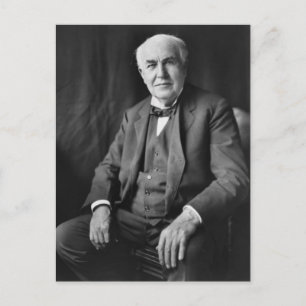 Thomas Alva Edison Portrait Postcard