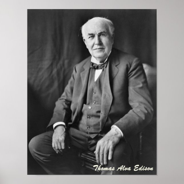 Thomas Alva Edison Poster (Front)