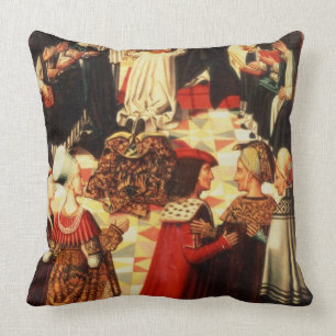 Thomas Aquinas being received into the Dominican O Throw Pillow