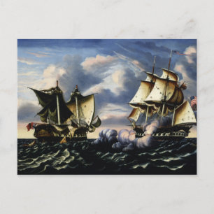 Thomas Chambers - Capture of H.B.M. Frigate Postcard