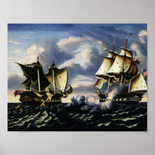 Thomas Chambers - Capture of H.B.M. Frigate Poster
