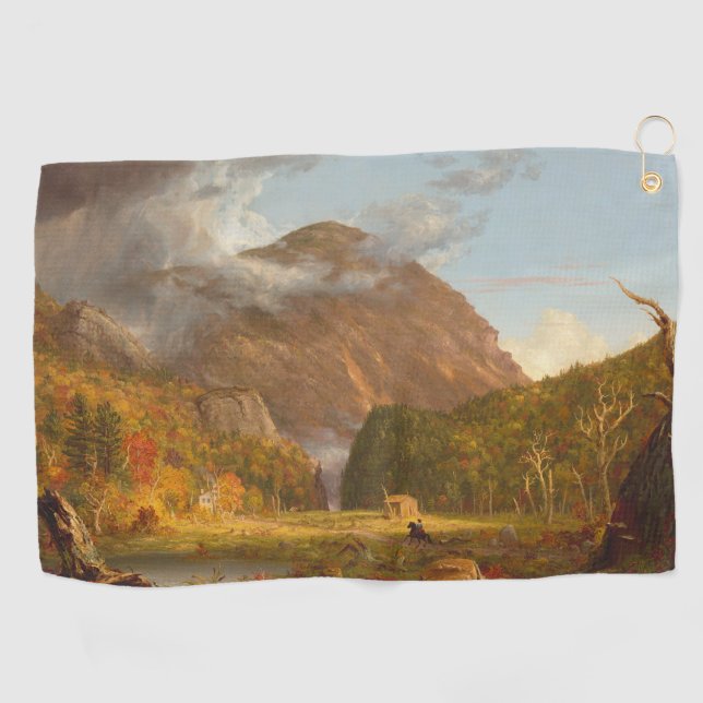 Thomas Cole A View of the Mountain Pass  Golf Towel (Horizontal)