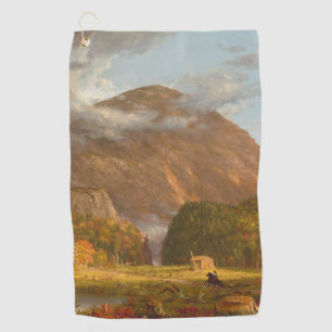 Thomas Cole A View of the Mountain Pass Golf Towel
