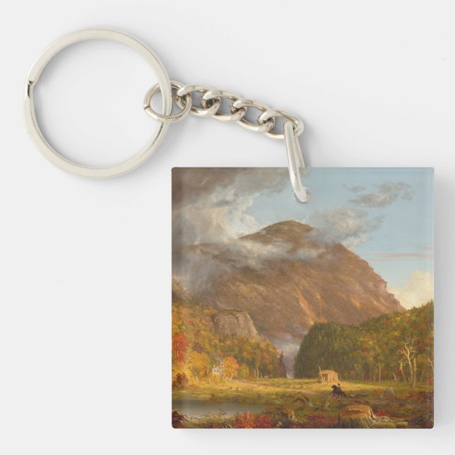 Thomas Cole A View of the Mountain Pass  Keychain (Front)