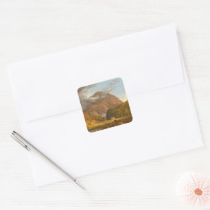 Thomas Cole A View of the Mountain Pass Square Sticker