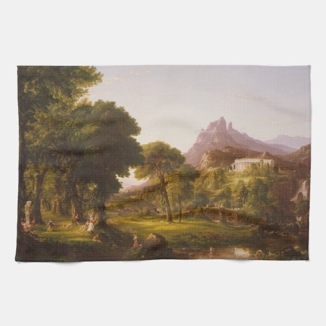 Thomas Cole  Dream of Arcadia Kitchen Towel (Horizontal)