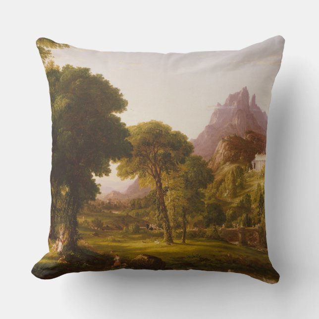 Thomas Cole  Dream of Arcadia Throw Pillow (Front)