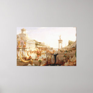 Thomas Cole - The Consummation, The Course of the  Canvas Print
