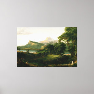 Thomas Cole  The Course of Empire - The Arcadian Canvas Print