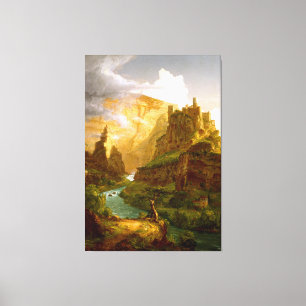 THOMAS COLE - The Fountain of Vaucluse - 1841 - Canvas Print