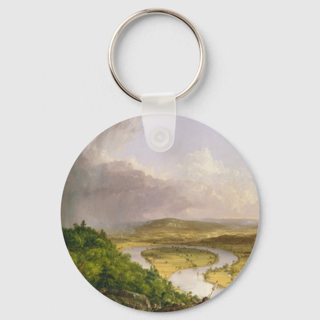 Thomas Cole The Oxbow The Connecticut River  Keychain (Front)